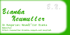 bianka neumuller business card